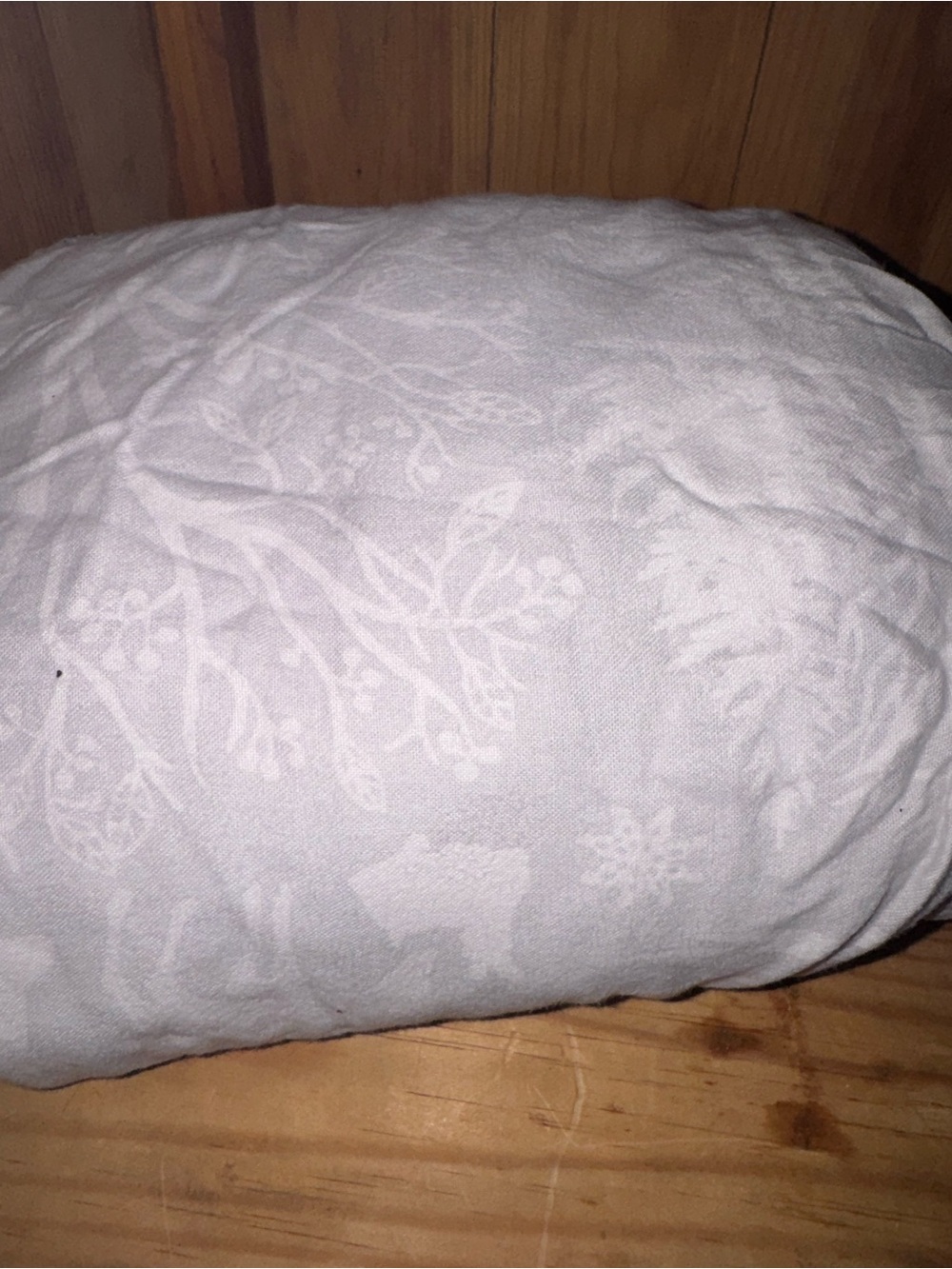 Pottery Barn Grey/Silver and White Christmas Flannel Queen Sheets